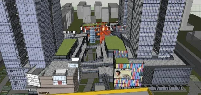 Sketchup Complex Model | High rise Office, Hotel, Commercial Skirt, Modern Style