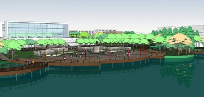 Sketchup Landscape Model | University Planning and Landscape, Modern Style, Educational Architecture