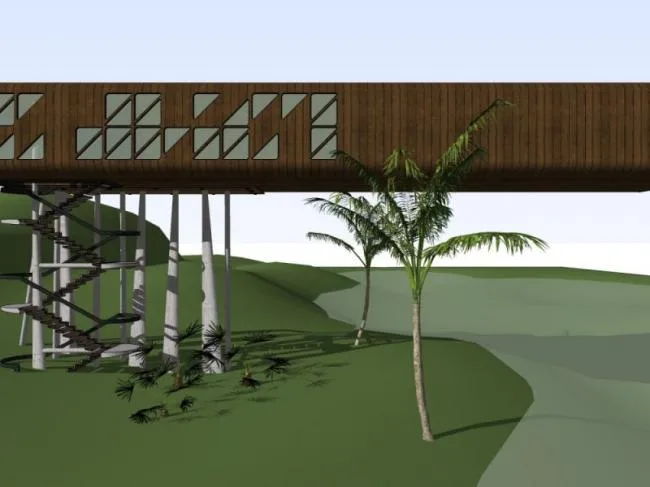 Sketchup Business Model | Clubhouse, Modern Style