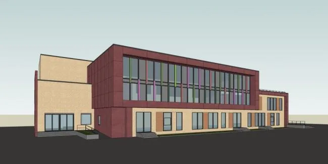 Sketchup School Model | Multi story Kindergarten, Educational Building, Modern Style