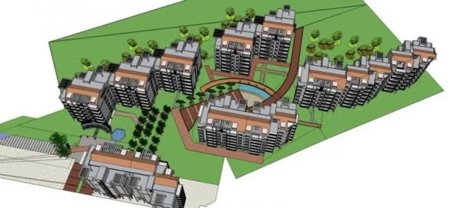 Sketchup Landscape Model | Community Landscape, Residential Landscape, Modern Style