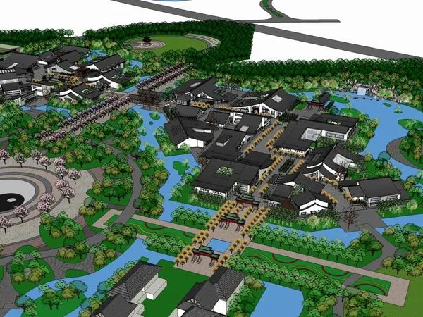 Sketchup Planning Model | Residential Planning, Residential Planning, Classical Style