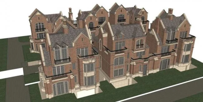 Sketchup Villa Model | Townhouse, Classical Style