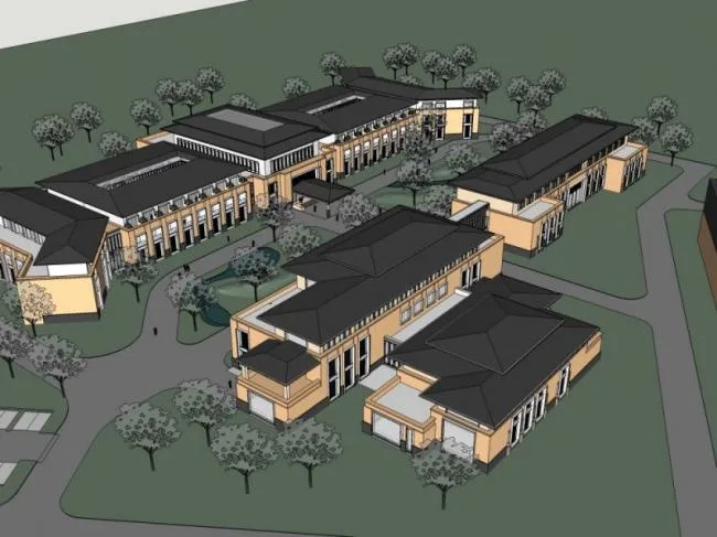 Sketchup Office Model | Multi Story Office Building, Modern Style