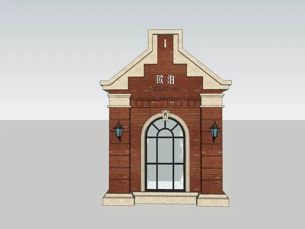 Opal Pavilion Sketch Model in British Classical Style | SketchUp Design
