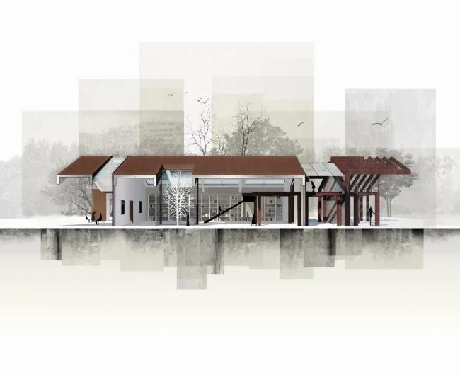 BIM Architecture | Between Memory and Hope: East China Normal University's New Year's Eve Study at the Riva Riverside Bookstore Renovation/Shanghai Riqing Architectural Design