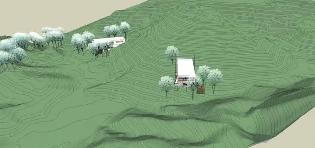 Sketchup Villa Model | Mountain Single Family Villa, Modern Style