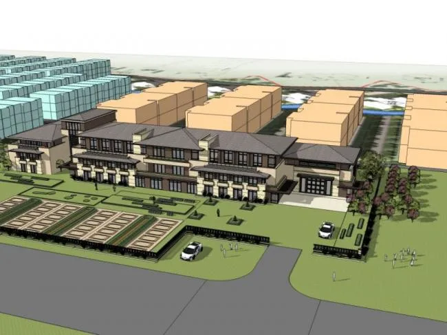 Sketchup School Model | Multi story Kindergarten School, Campus Educational Architecture, Classical Style