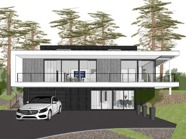 Sketchup Villa Model | Forest Villa, Solo Villa, Modern Style