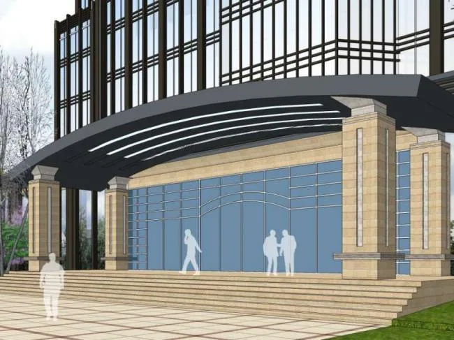 Sketchup Office Model | Multi story Office Building, Modern Style
