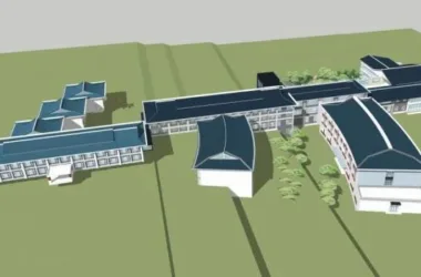 SketchUp Model of a Multi-Story Chinese-Style Resort Hotel-BIM WORLD