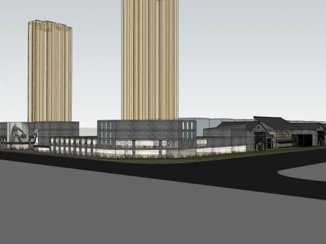 Sketchup Business Model | Multi story Commercial Street, Modern Chinese Style