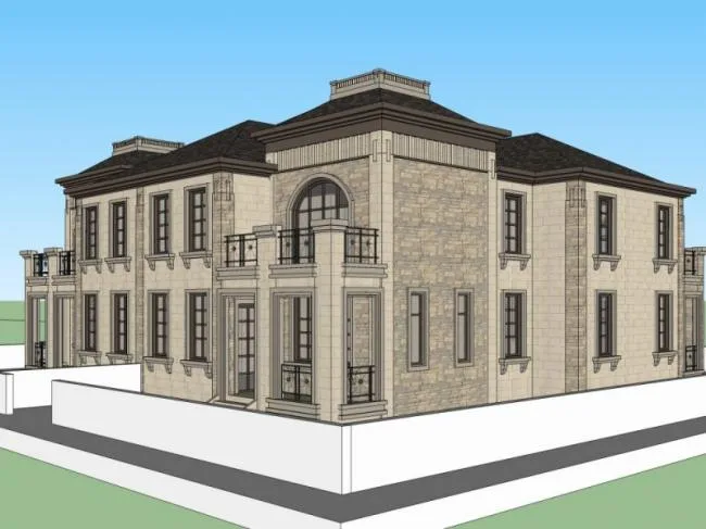 Sketchup Business Model | Clubhouse, Classical Style