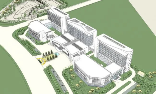 Sketchup Hospital Model | Multi story Mixed Hospital, Medical Building, Modern Style