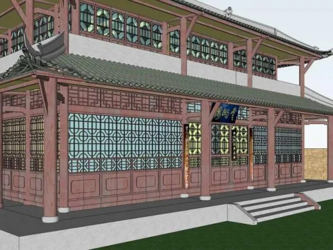 Sketchup Ancient Architecture Model | Multi story San Su Temple Yunyu Building, Chinese Style, Ancient Architecture