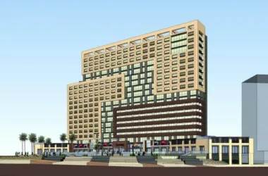 Modern High-Rise Residential and Mixed-Use Building with Ground Floor Commercial Space – SketchUp Model-BIM WORLD