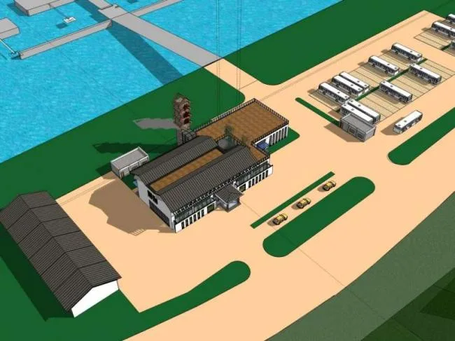 Sketchup Station Road and Bridge | Multi story Pier, Chinese Style