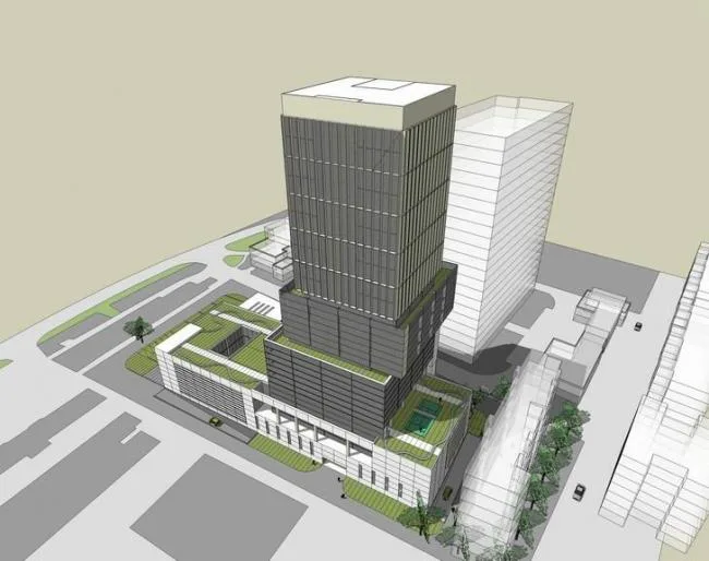 SketchUp Model of Shenzhen Chronic Disease Prevention and Treatment Hospital | Modern High-Rise Medical Facility