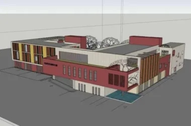 Multi-Story Tianfu Family North Kindergarten: Modern Educational Architecture in SketchUp-BIM WORLD