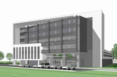 Modern Multi-Story Water Conservancy Dispatch Office Building in SketchUp-BIM WORLD