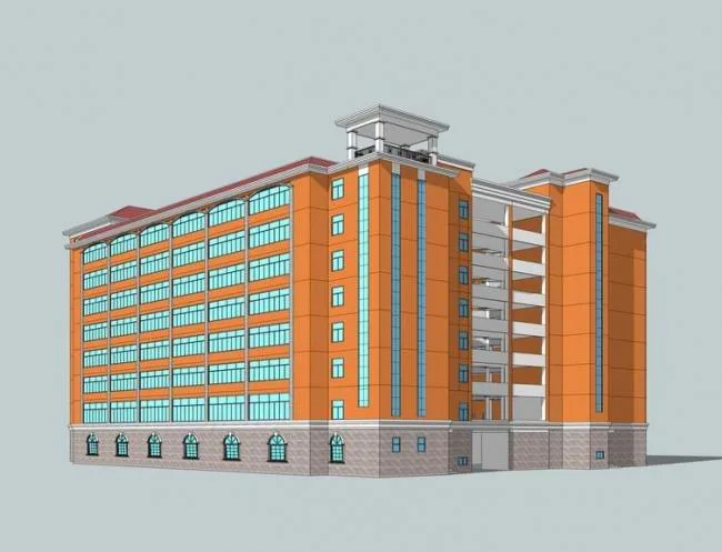 Sketchup Hotel Model | Multi story Hotel, New Chinese Style