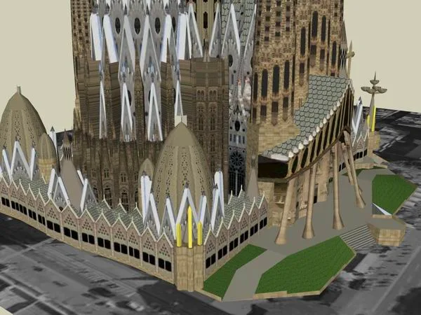 Sketchup Cultural Model | Holy Family Cathedral, Cultural Architecture, Classical Style