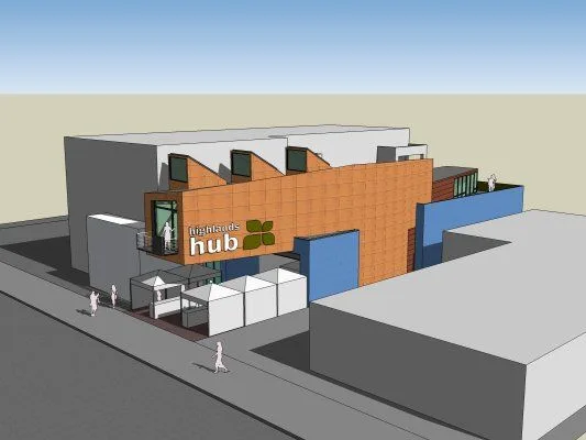 Sketchup Business Model | Multi story Shopping Mall Building, Modern Style