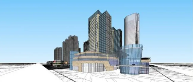 Sketchup Complex Model | Super high-rise complex, commercial, office, residential, modern style