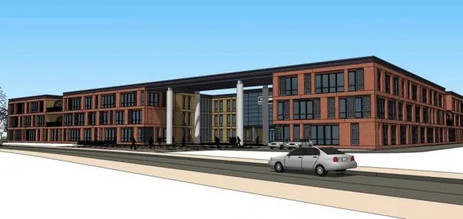 Sketchup School Model | Multi story School, Educational Architecture, Modern Style