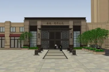 SketchUp Models: Neoclassical Residential and Commercial Entrances-BIM WORLD