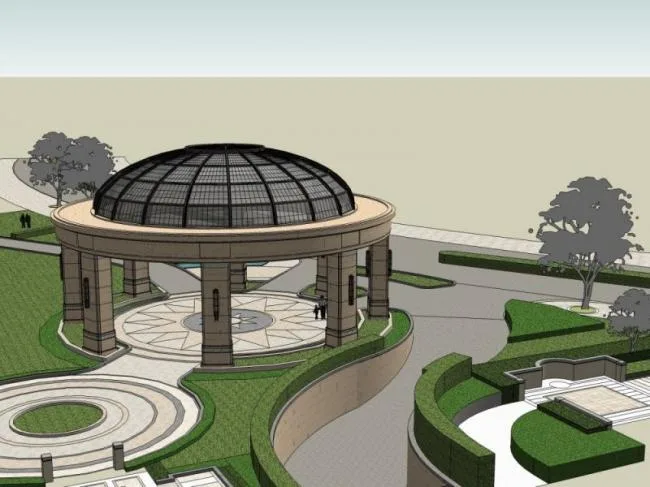 Sketchup Landscape Model | Pavilion Landscape, European Style, Classical Style