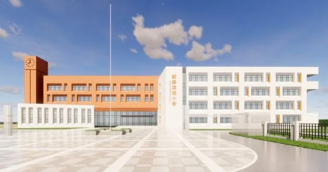 Sketchup School Model | Multi story Primary School Campus, School Teaching Building, Educational Architecture, Modern Style
