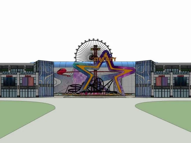 Sketchup Complex Model | Multi story Commercial Complex, Office, Modern Style