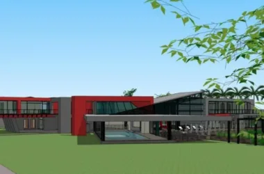 Modern Solo Villa Design | SketchUp 3D Model Preview-BIM WORLD