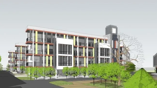 Sketchup School Model | Multi story Teaching Building, School, Modern Style, Middle School Campus Planning and Design, Educational Architecture