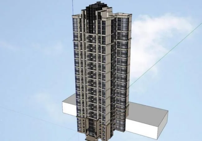 Sketchup Residential Model | High rise Residential Buildings, Residential Buildings, Classical Style