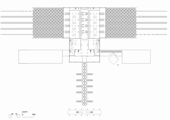 BIM Architecture | Majestic Steel Columns Supporting Tree like Construction: Haramain High Speed Railway Station/Foster Partners Architectural Firm