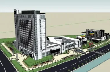 Modern Multi-Story Hospital Model in SketchUp-BIM WORLD