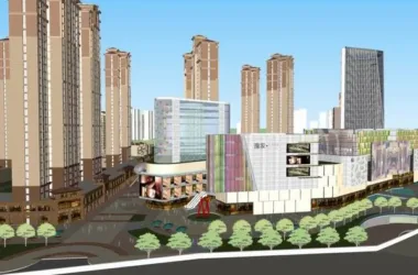 SketchUp Complex Model: Multi-Story High-Rise Office, Residential, and Commercial Building in Modern Style-BIM WORLD