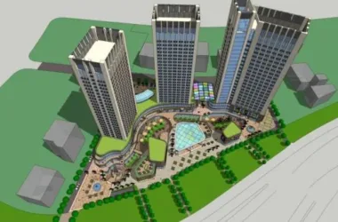 Modern High-Rise Hotel Model with Office, Retail, and Shopping Mall Spaces in SketchUp-BIM WORLD
