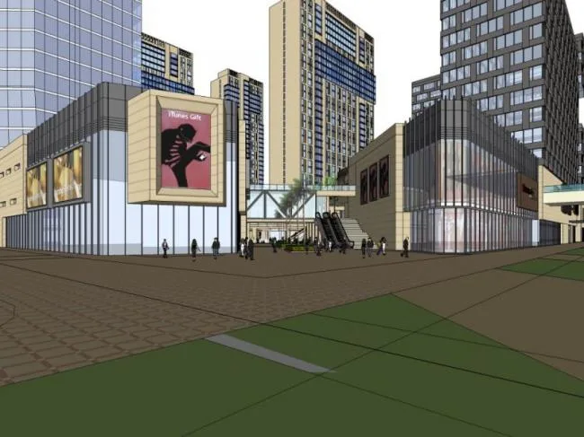 Sketchup Complex Model | Super high-rise commercial complex, office, hotel, residential, modern style