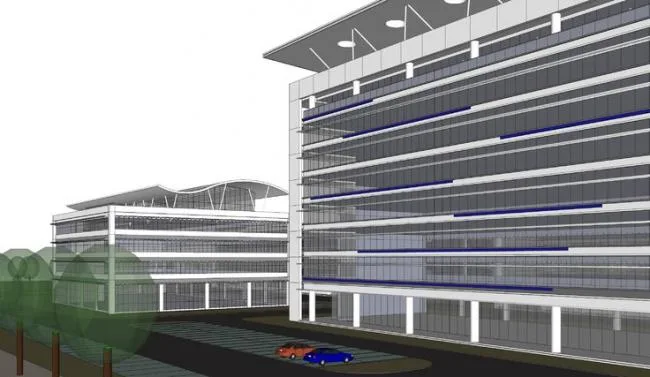 Sketchu Industrial Building | Multi story industrial building, high-rise dormitory building, modern style