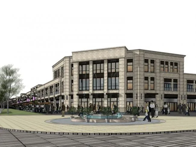 Sketchup Business Model | Multi story Commercial Street, Classical Style