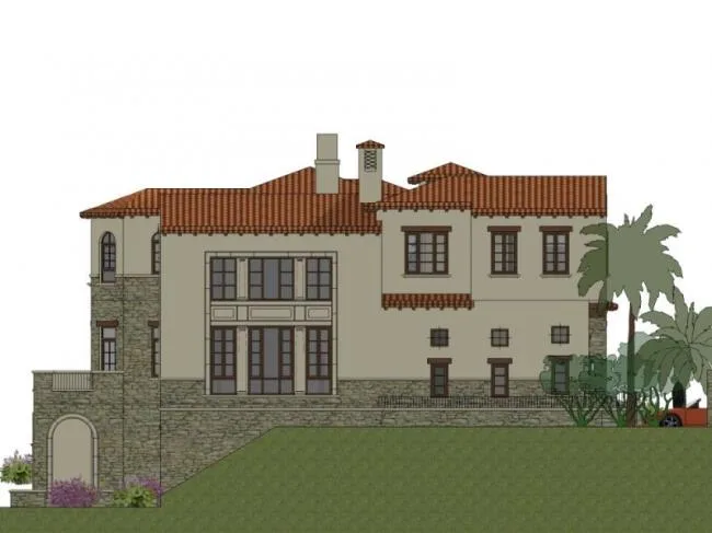 Sketchup Villa Model | Solo Villa, Garden Villa, Spanish Classical Style