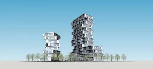 Sketchup Office Model | High rise Office Building, Modern Style, Hotel, Alien