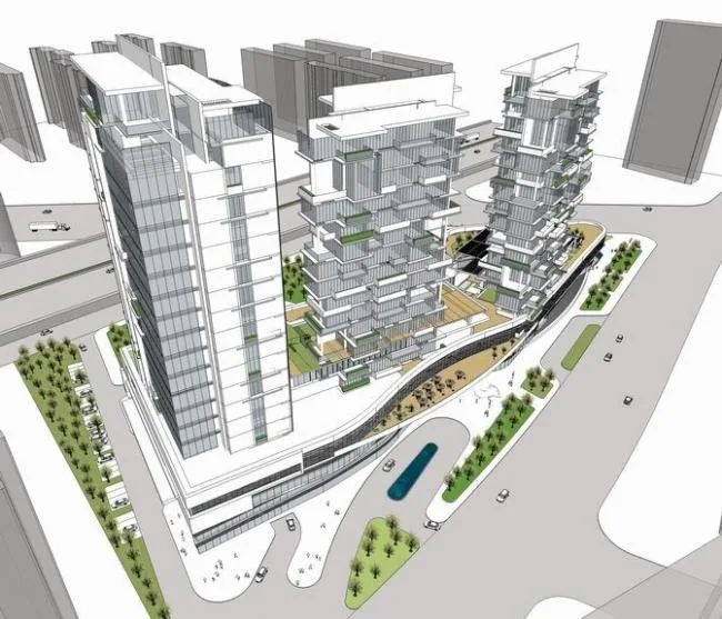 Sketchup Complex Model | High rise Office Building, High rise Residential Building, Complex, Modern Style