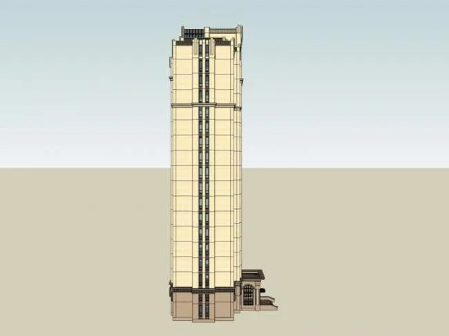 Sketchup Residential Model | High rise Residential Buildings, Residential Buildings, Classical Style