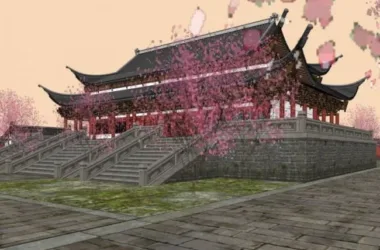 SketchUp Model of a Multi-Story Ancient Chinese Temple-BIM WORLD