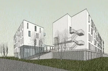 Modern Multi-Story Park Residence | SketchUp Residential Architecture Model-BIM WORLD