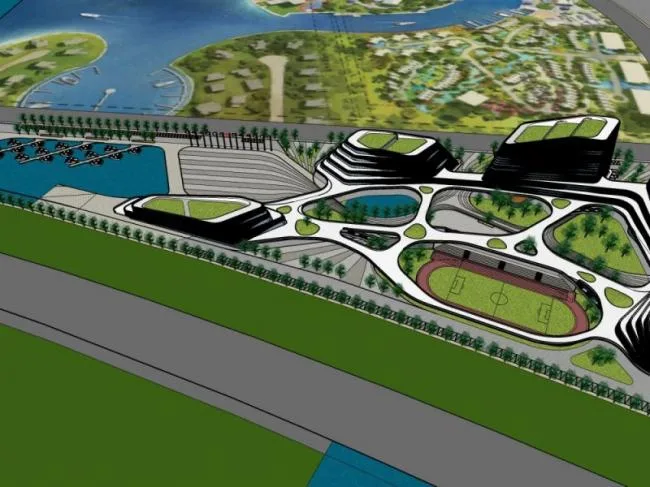 Sketchup Complex Model | Multi story Commercial Complex, Modern Style